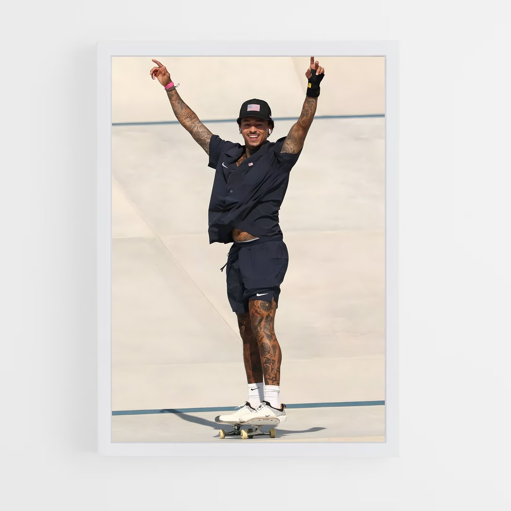 Poster Trickster Nyjah – affiche Skateboard (vue 3)